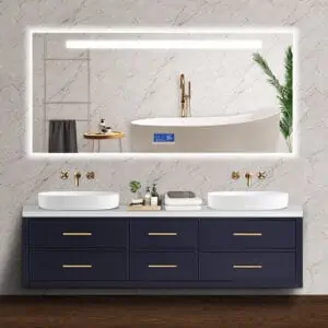 Backlit Smart Illuminated Bathroom Mirror With Touch Screen