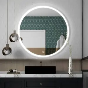 Round Led Mirror Frameless Bathroom Backlit Mirror