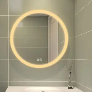 Round Led Mirror Frameless Bathroom Backlit Mirror