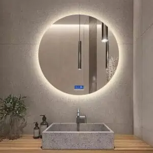 Round Shape Led Lights Mirror