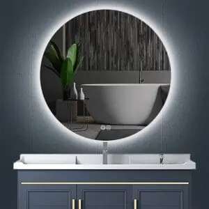 Round Shape Led Lights Mirror