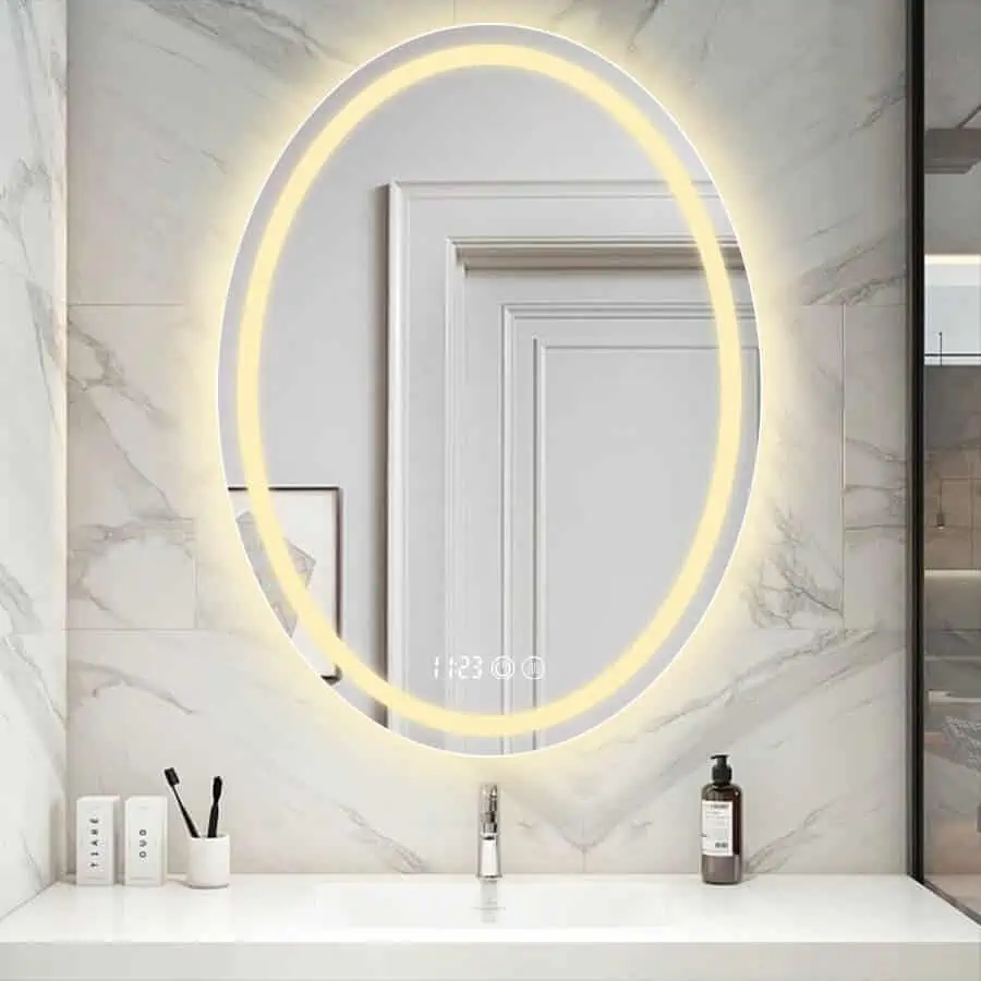 Frame-less Bathroom Led front lighted mirror