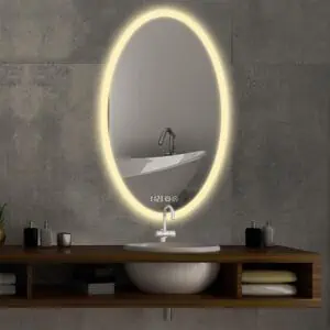 Rectangle Wall Mounted Defogger Intelligent Led Touch Mirror