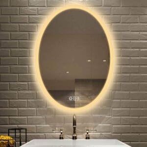 Rectangle Wall Mounted Defogger Intelligent Led Touch Mirror