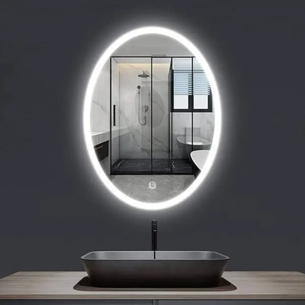 Oval Shape Led Back Light Smart Mirror