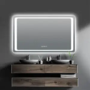 Modern Style Adjustable Color Temperature Smart Bathroom Mirror