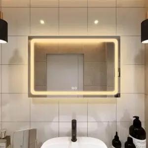 Led Dimmable Bathroom Backlit Makeup Touch Sensor Mirror