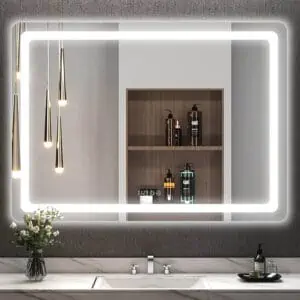 Modern Style Front Light Anti-Fog Bathroom Mirror