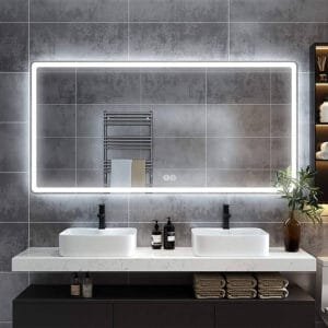 Anti-Fog Rectangle Led Bathroom Mirror