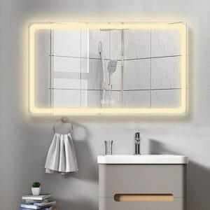 Anti-Fog Rectangle Led Bathroom Mirror