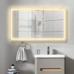 Anti-Fog Rectangle Led Bathroom Mirror