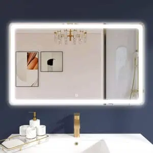 Hotel Decorative Design Led Light Up Bathroom Backlit Mirror