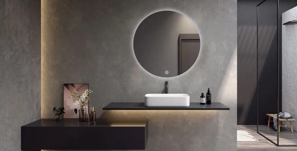 Miroir LED rond