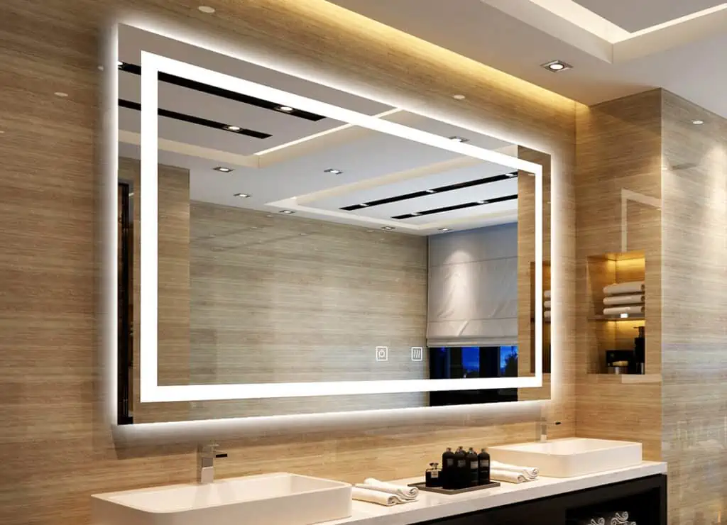 Frameless LED Mirror