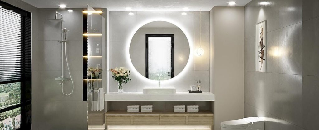 backlit led mirror