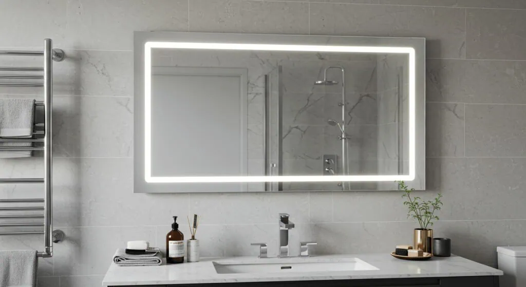 how big should a mirror be on a wall