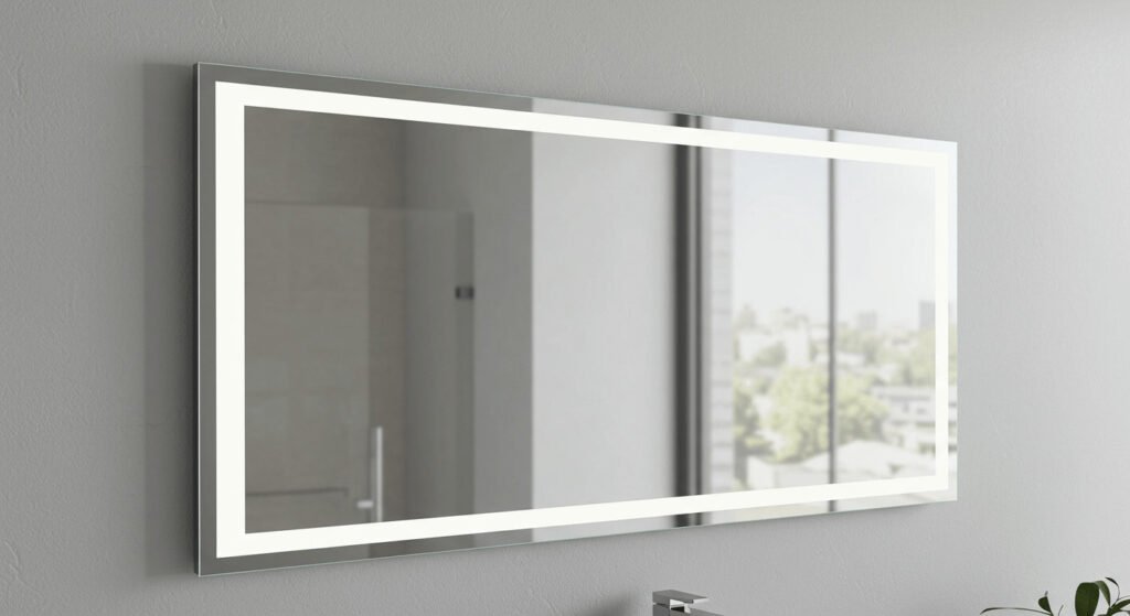 Install LED Bathroom Mirror