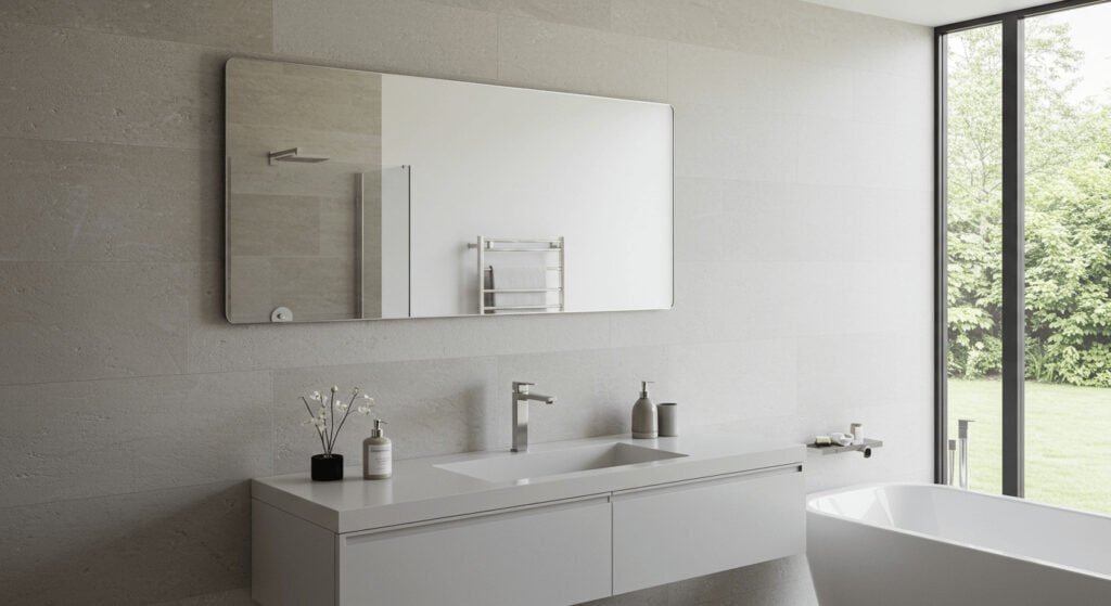 what size mirror for wall